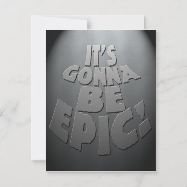 Invitation à la fête Epic (Devant)