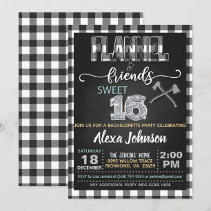 Invitation à la fête Flannel & Friends - WH