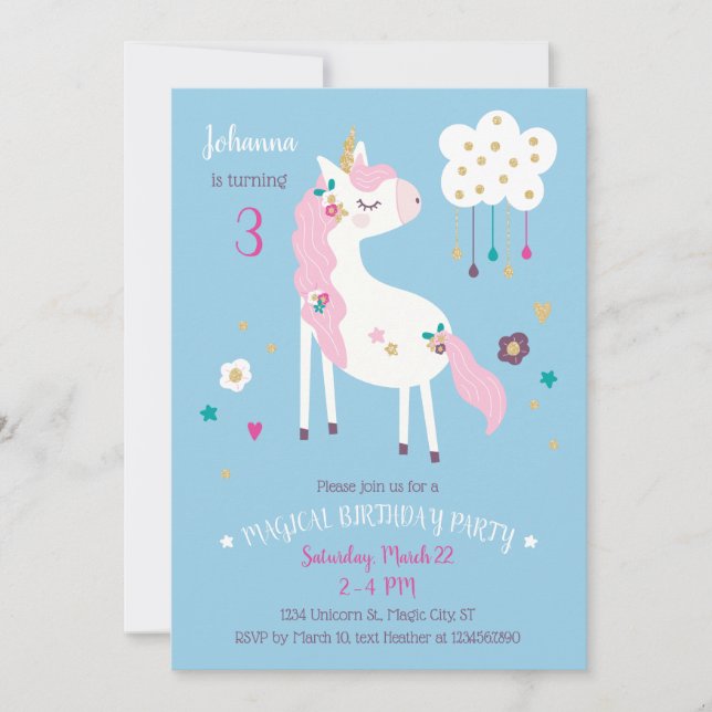 Invitation à la fête magique d'anniversaire de l'U (Devant)