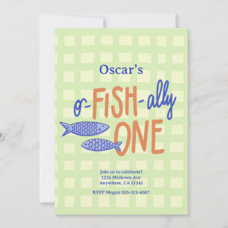 Invitation à la fête o-FISH-ialement UN pour enfan