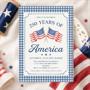 Invitation à la fête patriotique des 250 ans de l'