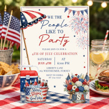 Invitation à la fête patriotique d'été du 4 juille