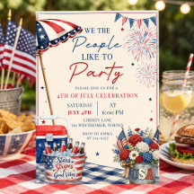 Invitation à la fête patriotique d'été du 4 juille