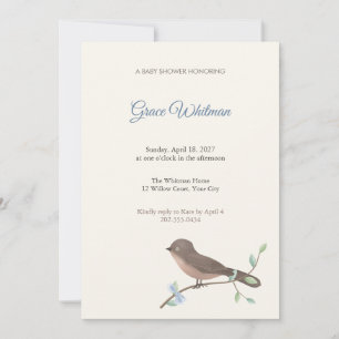 Invitation à la fête prénatale de bébé pour l'oise