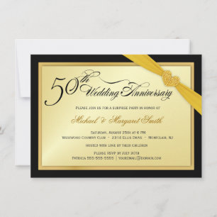 Invitation à la fête surprise pour les 50 ans de m