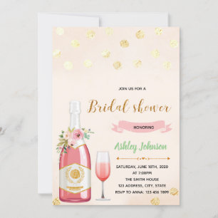 Invitation à la fête thématique de la douche au ch