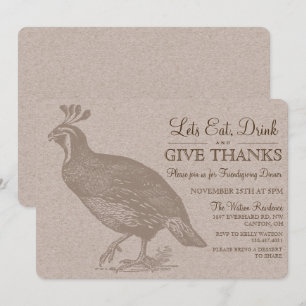 Invitation à la Friendsgiving d'automne et de potl