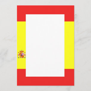 Invitation à la frontière du drapeau espagnol