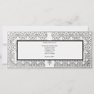 Invitation à la frontière Mariage