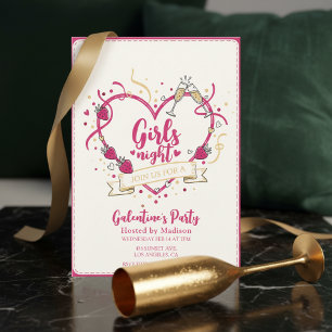 Invitation à la Galentines Day Champagne aux Frais