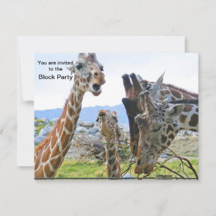 Invitation à la Giraffe Party