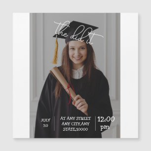 Invitation à la graduation élégante — "le fait!
