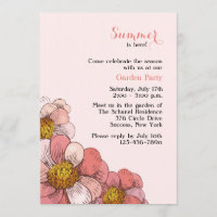 Invitation à la grappe de Zinnia