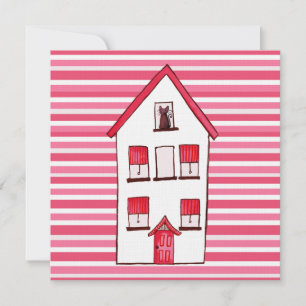 Invitation à la maison de pendaison de crémaillère