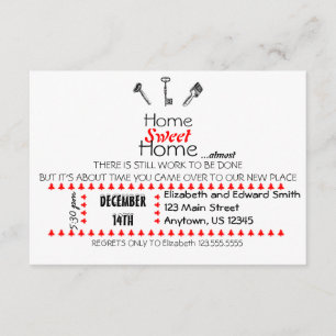Invitation à la maison douce à la maison