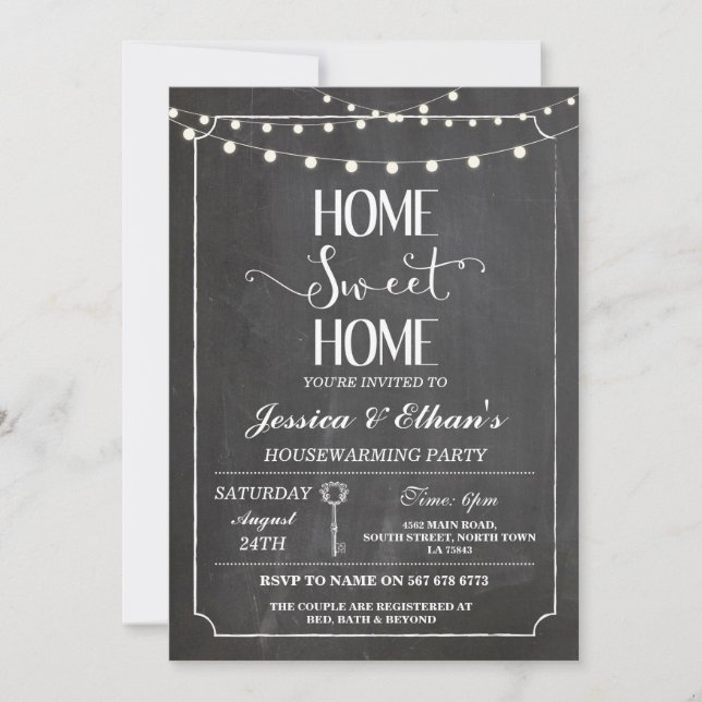 Invitation à la maison douce à la maison de (Devant)