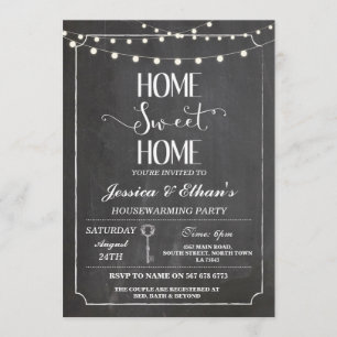 Invitation à la maison douce à la maison de
