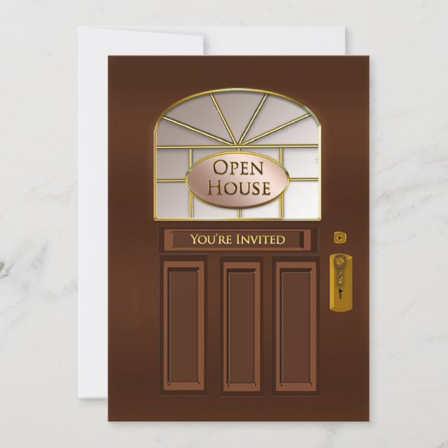 INVITATION À LA MAISON OUVERTE - PORTE D'ENTRÉE DI (Devant)