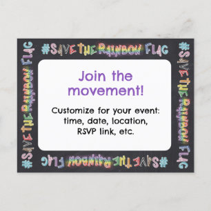 Invitation à la manifestation LGBTQ+ Pride #SaveTh