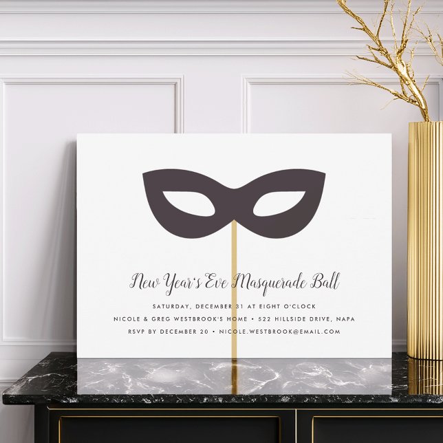 Invitation à la mascarade du réveillon du Nouvel A (Créateur téléchargé)
