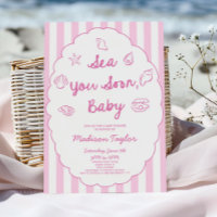 À la mer bientôt, bébé Coquillage Fête de naissanc