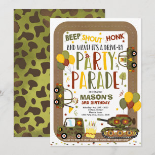 Invitation À La Parade D'Anniversaire Tankers De L