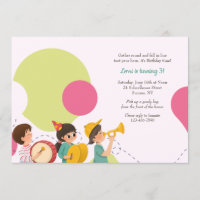 Invitation à la parade pour enfants