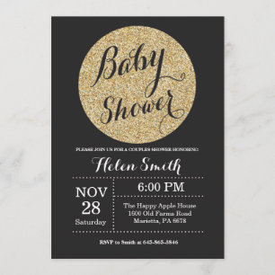 Invitation à la Parties scintillant Baby shower Bl