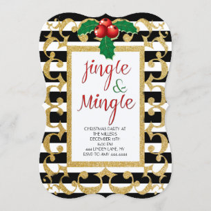 Invitation à la Parties scintillant de Noël de Jin