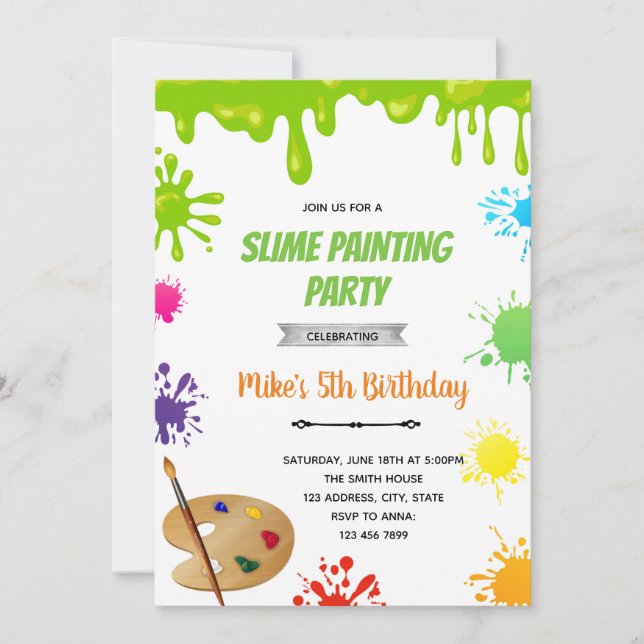 Invitation à la peinture fine et artistique (Devant)