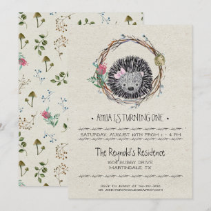 Invitation à la petite fête du hérisson