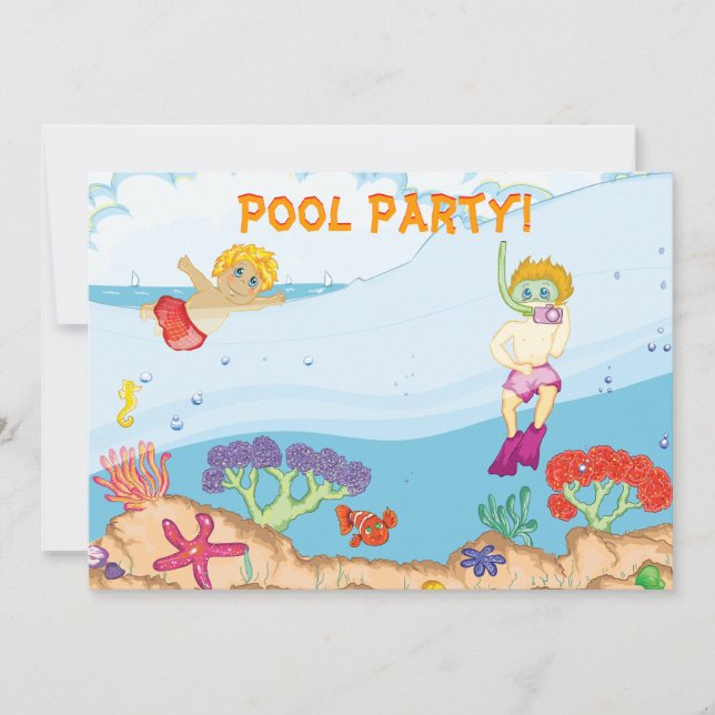 invitation à la piscine (Devant)