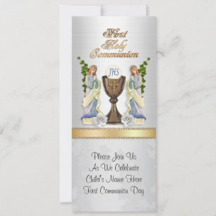 Invitation à la première communion avec photo