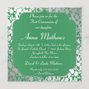 Invitation à la première communion de Metallic Eme