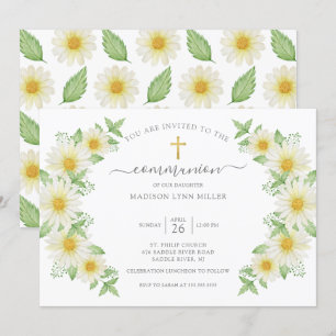 Invitation à la première communion florale de Fraî