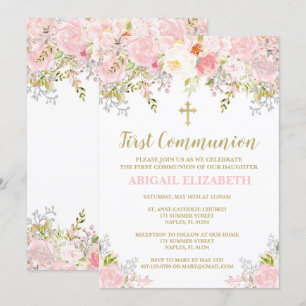 Invitation à la première communion, première commu