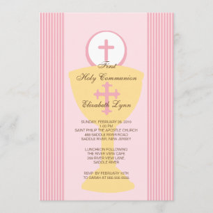 Invitation à la première communion sacrée Chalice