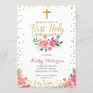 Invitation à la première communion sainte de la fi