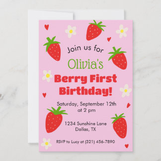 Invitation à la première fête d'anniversaire de Be