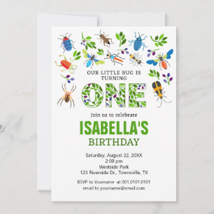 Invitation à la première fête d'anniversaire de Bu