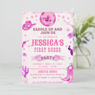 Invitation à la première fête de rodéo de Cowgirl