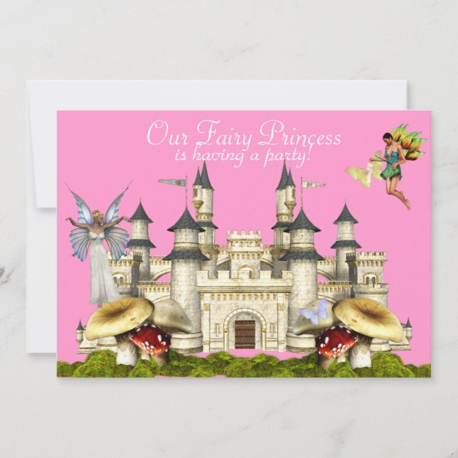 invitation à la princesse fairy (Devant)