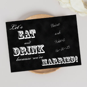 Invitation à la réception après mariage - Tableau
