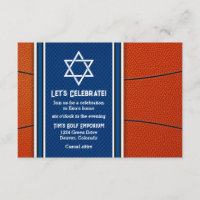 Invitation à la réception de Bar Mitzvah sur le th