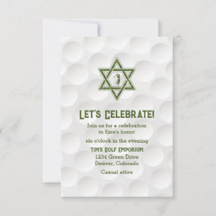 Invitation à la réception du Bar Mitzvah sur le th