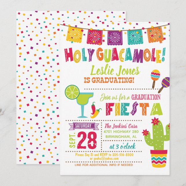 Invitation à la remise des diplômes du Saint-Guaca (Devant / Derrière)