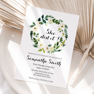 Invitation à la remise des diplômes universitaires