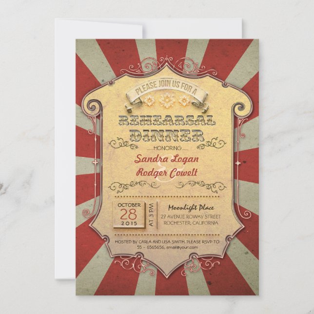 invitation à la répétition du carnaval (Devant)