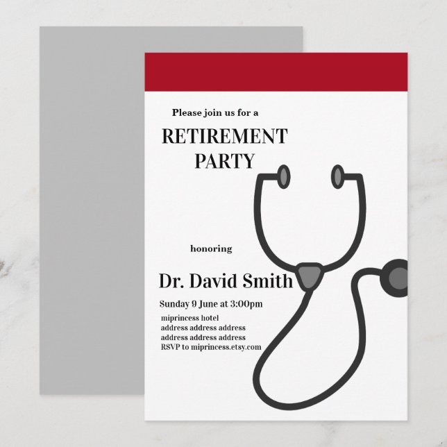 Invitation à la retraite (Devant / Derrière)
