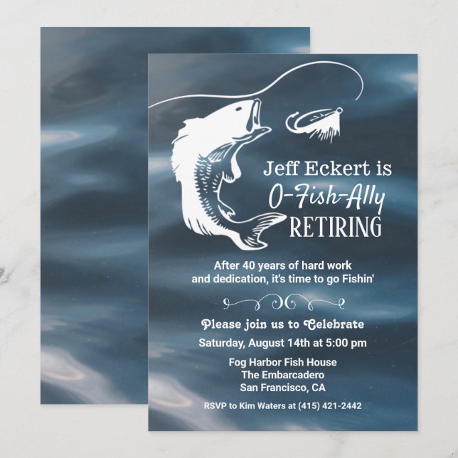 Invitation à la retraite de pêche (Devant / Derrière)